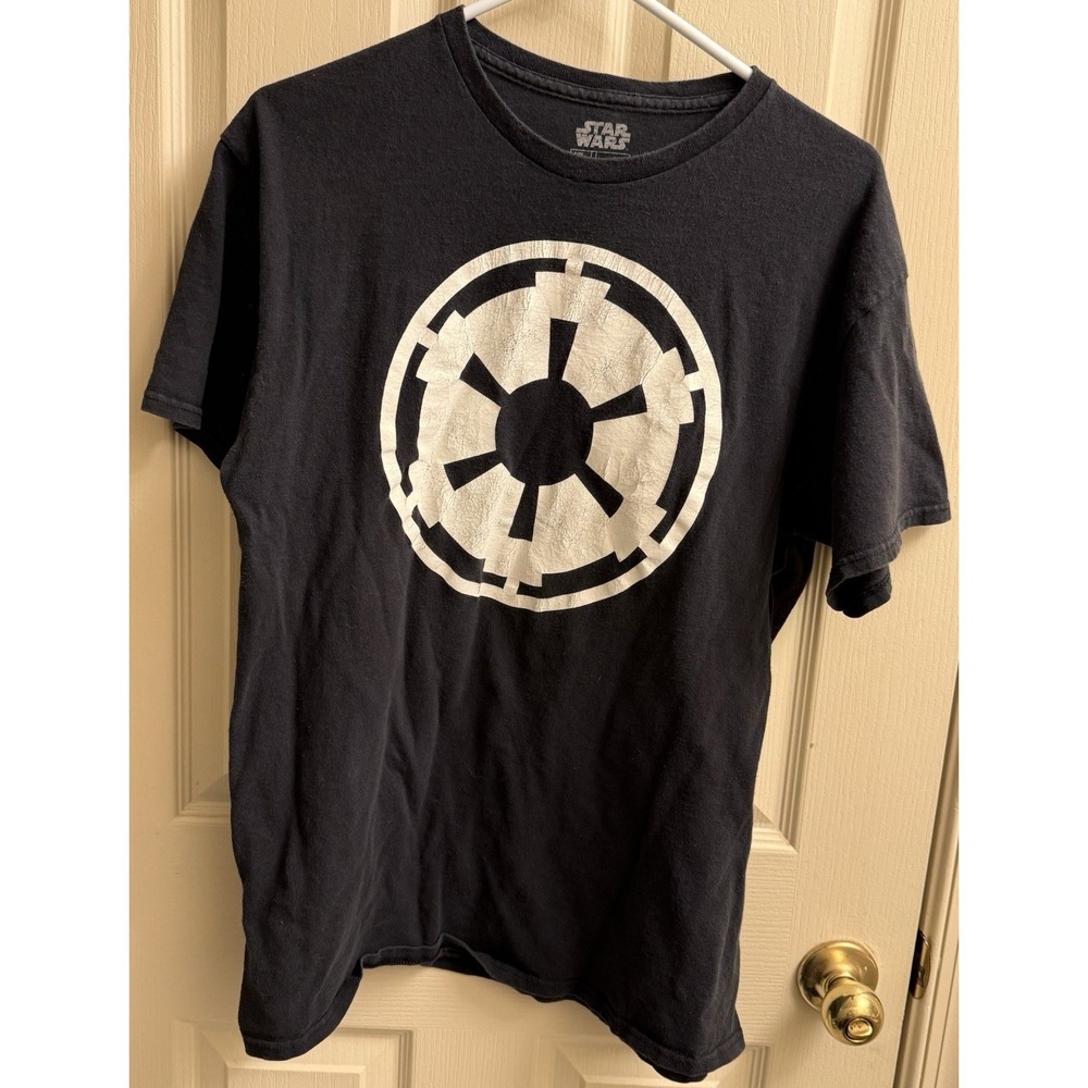 Vintage Y2K‎ Star Wars Empire Galactic Tee Shirt Mens Large Black